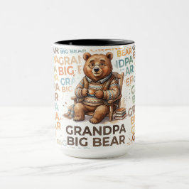 Opa Grote Beer majestueus ontwerp Mok