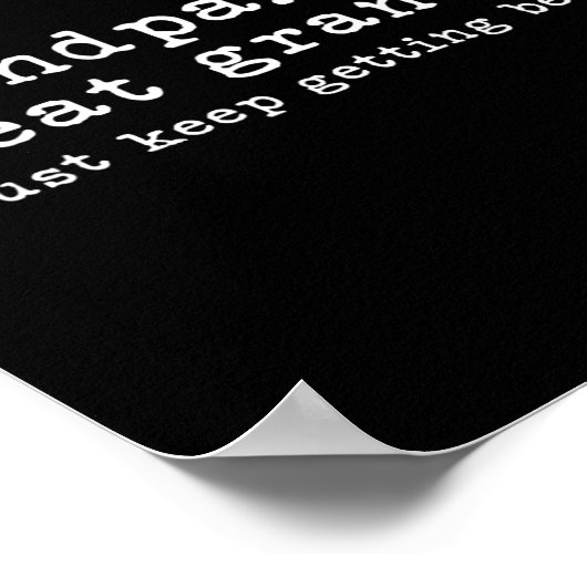 Opa Grote Opa Grappige Vaders Dag Grote oma Poster (Hoek)