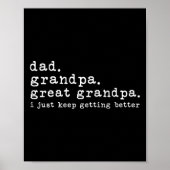 Opa Grote Opa Grappige Vaders Dag Grote oma Poster (Voorkant)
