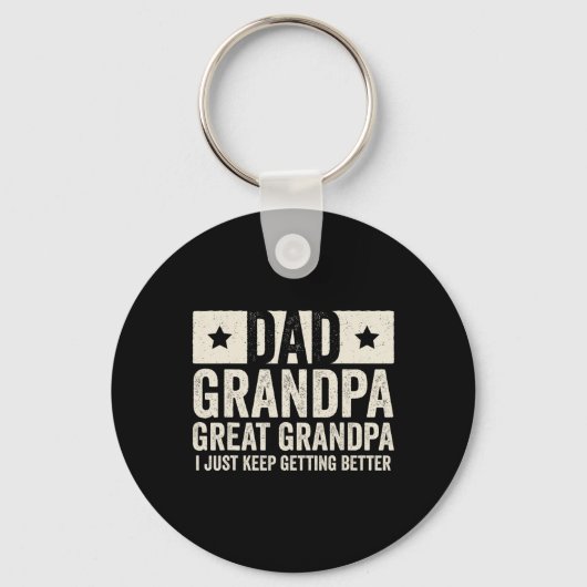 Opa Grote Opa Vader#39; s Dag Van Grandki Sleutelhanger (Voorkant)