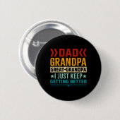 Opa Grote Opa Vaders Dag Ronde Button 5,7 Cm (Voorkant /achterkant)