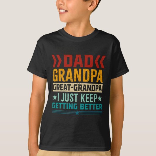 Opa Grote Opa Vaders Dag T-shirt (Voorkant)