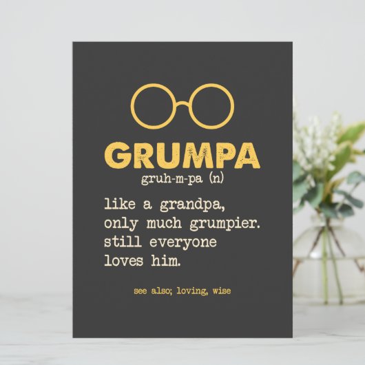 Opa - Grumpa - Definitie (Staand voorkant)