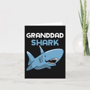 Opa Haai Cool Grappige Familie Opa  Kaart