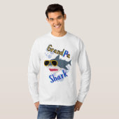 Opa haai, cool met bril t-shirt (Voorkant volledig)