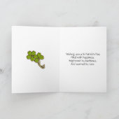 Opa, Happy St Patrick's day card Kaart (Binnen)