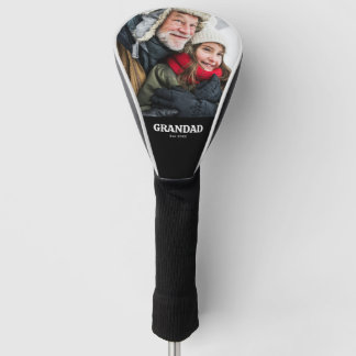 Opa heeft de moderne typografie foto opgericht golfheadcover