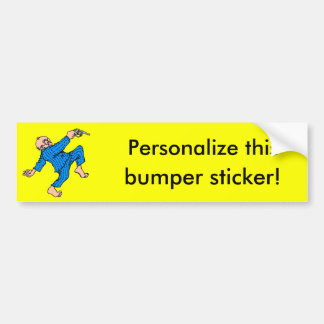 Opa heeft een Pistool. (Pas dit aan!) Bumpersticker