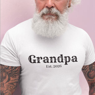 Opa heeft gevestigde gewoonte jaar t-shirt