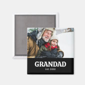 Opa heeft Grootoudersdag ingesteld Foto Magneet (Voorkant / Achterkant)