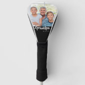 Opa heeft het moderne schrift foto ingesteld golfheadcover (Voorkant)