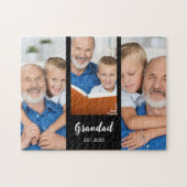 Opa heeft Modern Schrift 3 Foto opgericht Legpuzzel (Horizontaal)