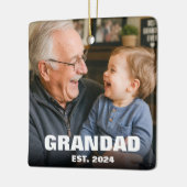 Opa heeft moderne foto gemaakt keramisch ornament (Links)