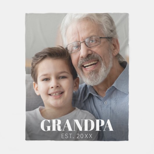 Opa heeft Opa-dag ingesteld Fleece Deken (Voorkant)