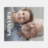 Opa heeft Opa-dag ingesteld Fleece Deken (Voorkant (Horizontaal))