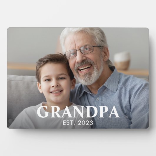 Opa heeft Opa-dag ingesteld foto Fotoplaat (voorkant)
