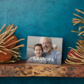 Opa heeft Opa-dag ingesteld foto Fotoplaat (Zijkant)