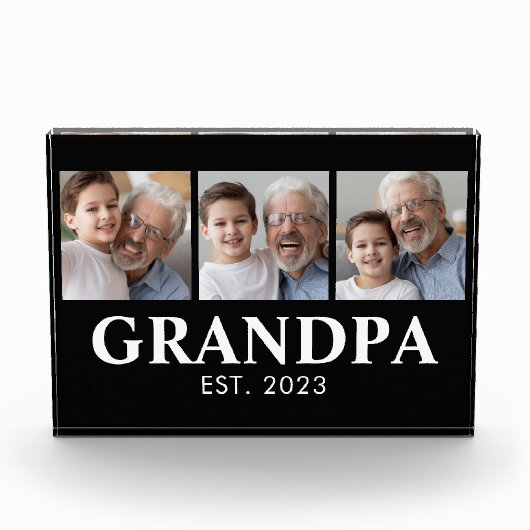 Opa heeft Opa-dag ingesteld Fotoblokken (Voorkant)