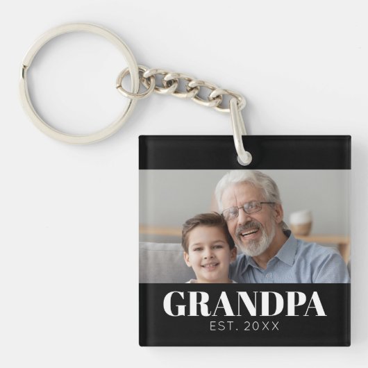 Opa heeft Opa-dag ingesteld Sleutelhanger (Voorkant)