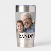 Opa heeft Opa-dag opgericht Geïsoleerde Drinkbeker (Achterkant)