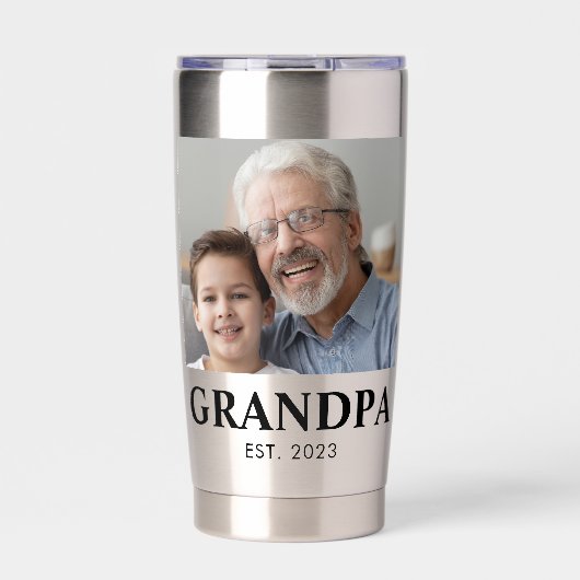 Opa heeft Opa-dag opgericht Geïsoleerde Drinkbeker (Voorkant)