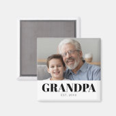 Opa heeft Opa-dag opgericht Magneet (Voorkant / Achterkant)