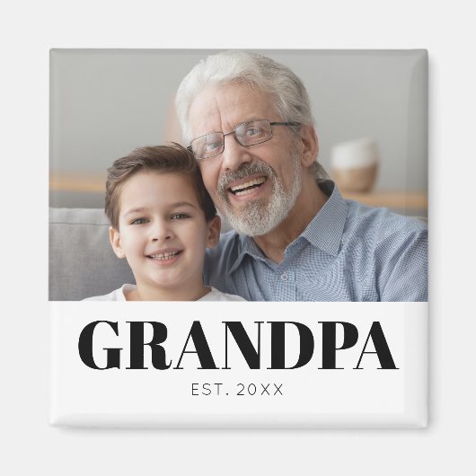 Opa heeft Opa-dag opgericht Magneet (Voorkant)