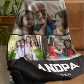 Opa heeft vet witte schrift 3 foto fleece deken