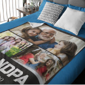 Opa heeft vet witte schrift 3 foto fleece deken