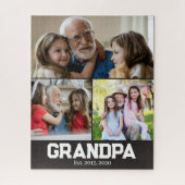Opa heeft vet witte schrift 3 foto legpuzzel (Verticaal)