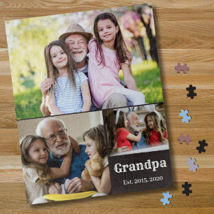 Opa heeft vet witte schrift 3 foto legpuzzel