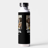 Opa heeft witte tekst foto ingesteld waterfles (Links)