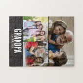 Opa heeft zwarte grunge script 3 foto ingesteld legpuzzel (Horizontaal)