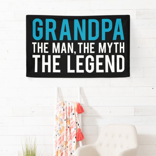 Opa, het Man, de Myth, de Legende Spandoek (Insitu)