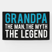 Opa, het Man, de Myth, de Legende Spandoek (Horizontaal)