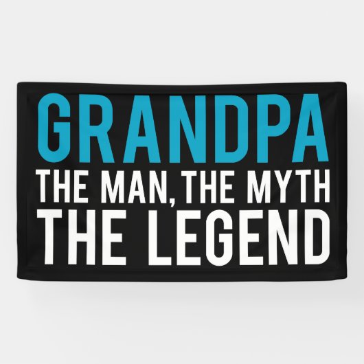 Opa, het Man, de Myth, de Legende Spandoek (Horizontaal)