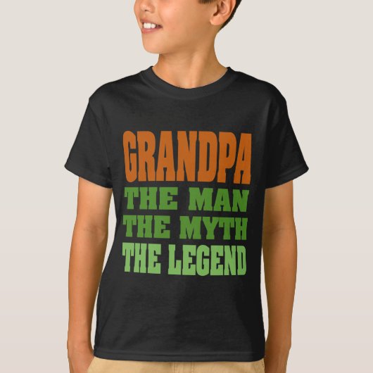 Opa - het Man, de Myth, de Legende! T-shirt (Voorkant)