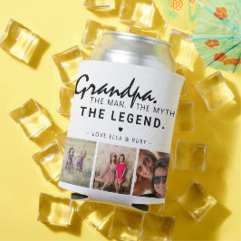 Opa. Het Man. De mythe. De Legende. 3 Foto Blikjeskoeler