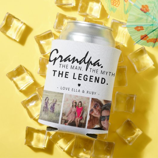 Opa. Het Man. De mythe. De Legende. 3 Foto Blikjeskoeler (Insitu Zomer)