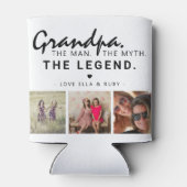 Opa. Het Man. De mythe. De Legende. 3 Foto Blikjeskoeler (Achterkant)