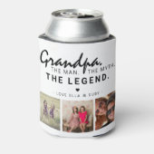 Opa. Het Man. De mythe. De Legende. 3 Foto Blikjeskoeler (Blikje Achterkant)