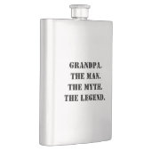 Opa Het Man De mythe De Legende Aangepaste tekst Flacon (Rechts)