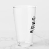 Opa Het Man De mythe De Legende Aangepaste tekst Glas (Rechts)