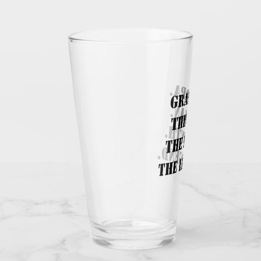 Opa Het Man De mythe De Legende Aangepaste tekst Glas (Rechts)