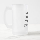 Opa Het Man De mythe De Legende Aangepaste tekst Matglas Bierpul (Links)