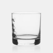 Opa Het Man De mythe De Legende Aangepaste tekst Whisky Glas (Links)