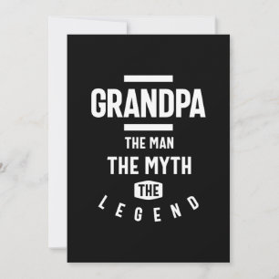 Opa het Man de mythe de legende Bedankkaart