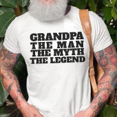 Opa het Man De mythe De legende Grappige Zegels T-shirt