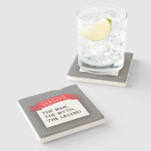 Opa - het Man, de mythe, de legende Stenen Onderzetter (Zijkant)