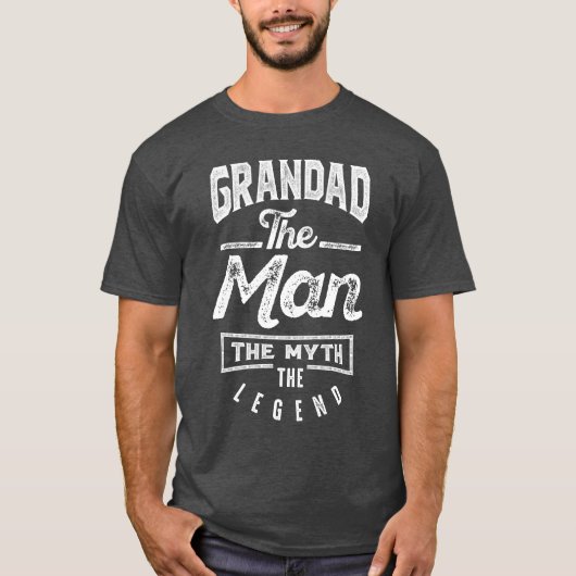 Opa. Het Man. De mythe. De legende T-shirt (Voorkant)